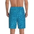 thumbnail image 2 of Yiaed Blue Glitter for Men's Soft Sleep Pajama Short Lounging Pajama Shorts-4X-Large, 2 of 8