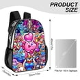 thumbnail image 2 of Kirby Star Allies Poster Clear Backpack 17 Inch Transparent Bag Laptop Daypack Large Capacity Clear Through Backpack Travel Bag, 2 of 8
