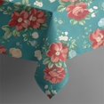 thumbnail image 5 of Pioneer Flower Floral Print Pattern Square Tablecloth,Waterproof Square Table Cover,Wipeable Spillproof Washable Table Cover for Home Kitchen Party Decor 42"X42"(107x107cm), 5 of 6