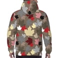 thumbnail image 3 of Bingfone Maple colorful Men's Drawstring Hoodie Long Sleeve Pocket Sweatshirts-4X-Large, 3 of 6