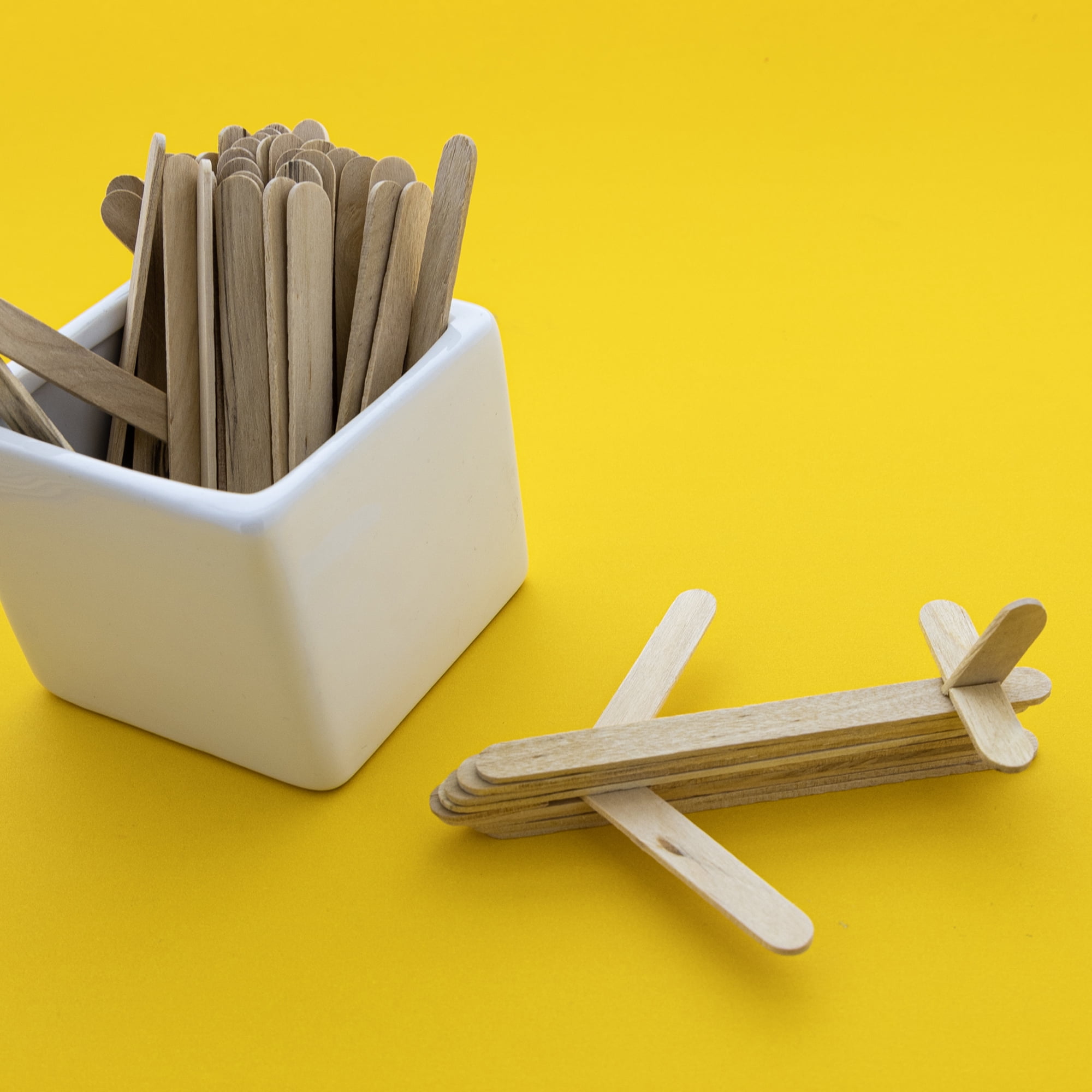 BAZIC Craft Sticks Natural Wood, Non Toxic Stick, 10000-Count