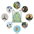 thumbnail image 6 of Daiia Avocado and Hearts Pattern Drawstring Backpack, Gym Bag, Lightweight Backpack, Water-Resistant Bag Travel Sports Backpack, Fitness Bag, Yoga Bag-Medium, 6 of 6