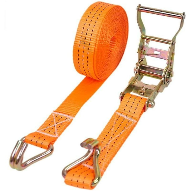 50mm X 6m 5000 Kg Ratchet Tie Down Lashing Straps With Jhook