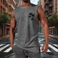 thumbnail image 3 of Jaunzuar Mens Tank Top Crew Neck Workout Sleeveless Shirts Summer Casual Athletic Running Shirts, S-2XL, 3 of 4