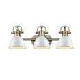 thumbnail image 1 of Golden Lighting 3602-BA3 AB-WH Vanité de Bain 3 Lumières, 1 of 1