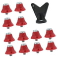 thumbnail image 1 of Quzzie 12-piece Set of Football Boot Spikes Made of Comfortable Nylon, Professional M5 Replacement Parts Including Wrench for Indoor And Outdoor Use Red, 1 of 8