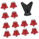 thumbnail image 1 of 12 piezas de botines de fútbol, ​​accesorios para entrenamiento deportivo en interiores y exteriores Rojo, 1 of 9