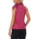thumbnail image 3 of INSPIRAR CHIC Blusas de Trabajo Sin Mangas de Satén para Mujeres con Lazo en el Cuello Color Sólido L Rosa Fucsia, 3 of 5