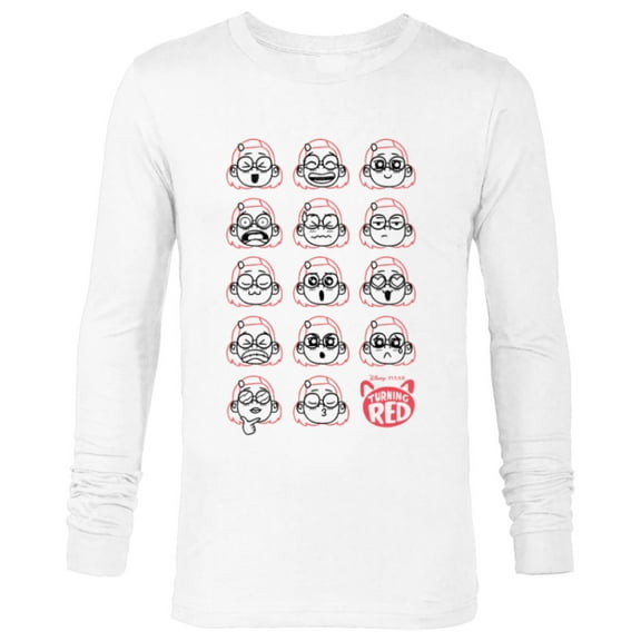 Disney PIXAR Turning Red Mei Lee Emotional Growing Pains - Long Sleeve T-Shirt for Men - Customized-White