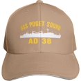 thumbnail image 1 of USS Puget Sound Ad 38 Baseball Cap Men - Classic Dad Hat Adjustable Plain Hat, 1 of 7