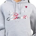 thumbnail image 3 of Women's G-III 4Her by Carl Banks Gray Chicago Bulls Shadow Logo Tri-Blend Fleece Hoodie, 3 of 3