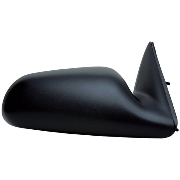 60163C - Fit System Passenger Side Mirror for 05-10 Dodge Dakota Pick-Up, 06-09 Mitsubishi Raider, 11 RAM Dakota Pick-Up, textured black, non-foldaway, 5x7", Manual