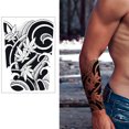 thumbnail image 1 of Cuadros Decorativos 2 piezas brazo tatuaje pegatina cuerpo arte Animal tatuaje pegatinas impermeable para hombres mujeres Wdftyju  embutido en tela, 1 of 4