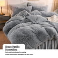 thumbnail image 6 of LIFEREVO 2 Pack Grey Shaggy Plush Faux Fur Throw Pillow Covers,Fuzzy Decorative Pillow Case,Luxury Square Soft Cushion Case for Sofa Bedroom Car(Gray,18"x18"), 6 of 6