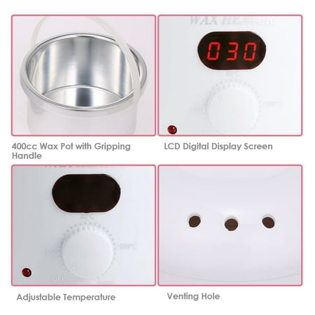 Wax Warmer Kit Hair Removal Tool Kit Waxing Machine With 4 Flavors