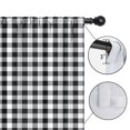 thumbnail image 4 of Blackout Kids Curtains,Black White and Gray Checkerboard Pattern Childrens Insulated Curtains Set Of 2,Bedroom Essentials,Toddler Room Decor 42"x54", 4 of 5