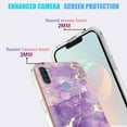thumbnail image 6 of Compatible with Samsung A11 Case Marble Silicone,Full Body Protection Shockproof Samsung Galaxy A11 Phone Case Thin Hard PC and Soft TPU Pink Cover (Dark Purple), 6 of 14