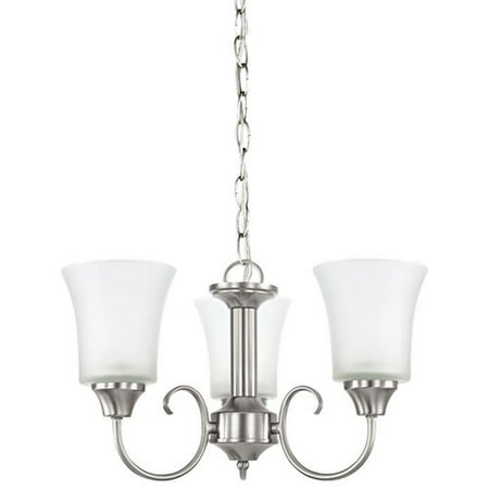 

Sea Gull Lighting 39806BLE-962 3 Light Fluorescent Chandelier Brushed Nickel