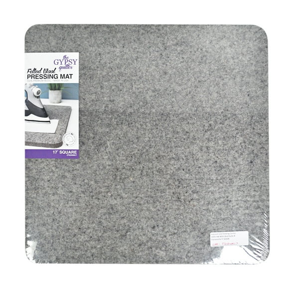 Gypsy Quilter Tapis de Pression en Laine Feutrée 17 Pouces x 17 Pouces