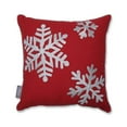 thumbnail image 1 of Pillow Perfect 624495 16 Po de Flocons de Neige Tombants Oreiller - Rouge, 1 of 1
