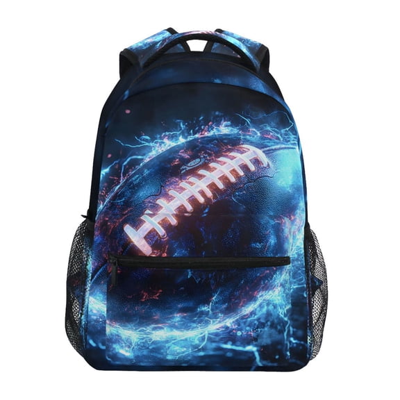 ALAZA Cool Football Pattern School Backpack Elementary Stylish Bookbag Laptop Bags Travel Daypack