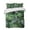 Black, variant on Quilts Queen Size Bedding Set, Green Tropical Botanical Lightweight Quilted Comforter, Summer Monstera Palm Leaves Black Reversible Bedspread Coverlet with Pillow Covers for All Season, 90" x 96"