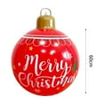 thumbnail image 3 of ddioayh 1PCS 24 Inch Outdoor Christmas Inflatable Decoration Ball (No Lights), Holiday Sphere for Xmas Tree, Home Yard, and Party Decorations, 3 of 8