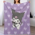 thumbnail image 5 of KUROMI Throw Blanket Cute Flannel Anime for Girls Boys Men Women, 5 of 7