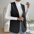 thumbnail image 4 of Clearance Sales Today Deals Prime Women's Blazers & Suit Jackets Women's Sleeveless Short Sleeve Work Waistcoat Slim Elegant Coat, 4 of 8