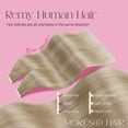 thumbnail image 2 of Moresoo Tape in Hair Extensions Human Hair 14 Inch Ash Blonde Highlight with Blonde Hair Extensions Tape in Human Hair Seamless Tape in Extensions Human Hair #P18/613 20 Pieces 40 Grams, 2 of 9
