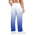thumbnail image 4 of Men's Heavyweight Fleece Cargo Sweatpants Blue 2XL, 4 of 6