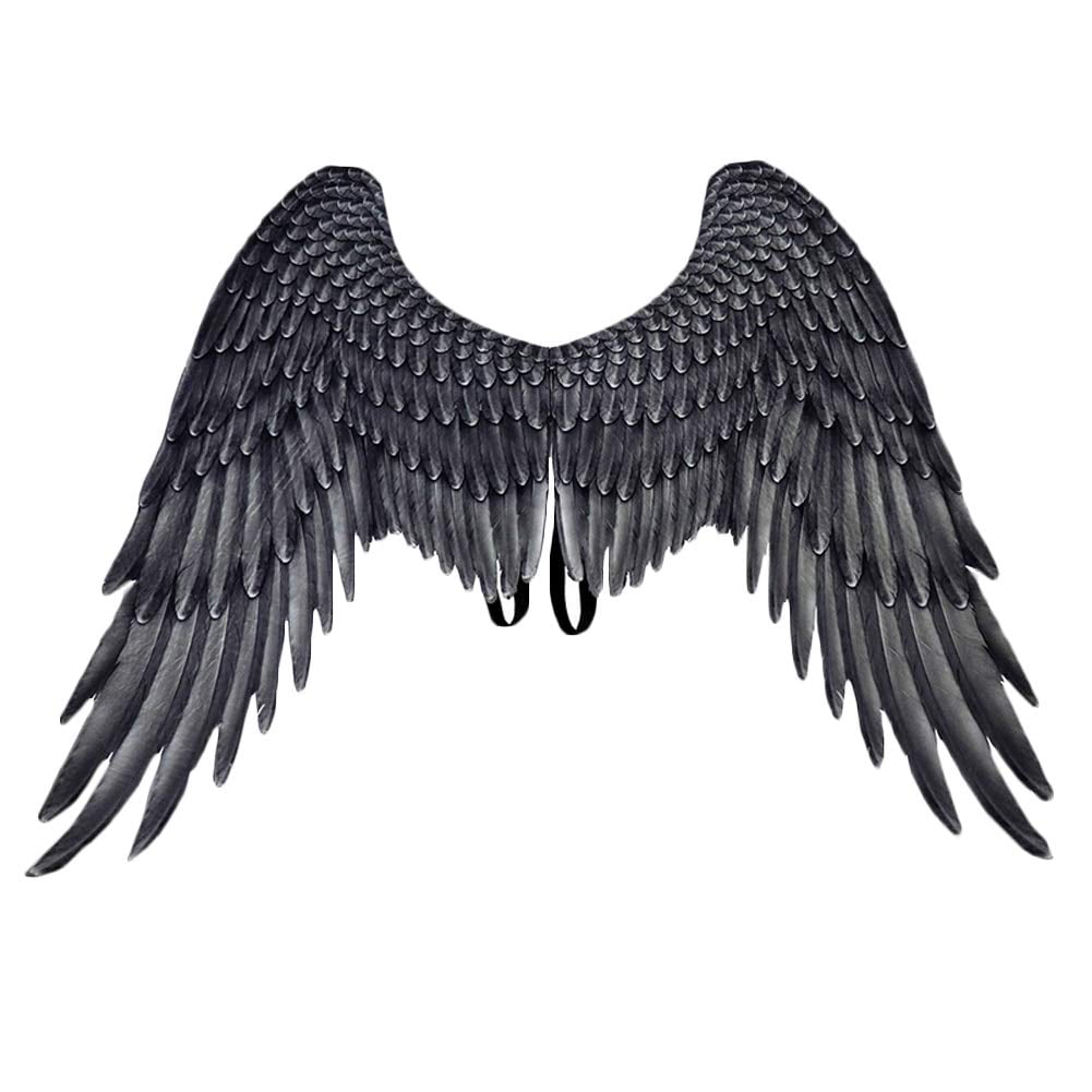  LHQ-HQ Children's Dragon Demon Animal Wings Costume Halloween  Mardi Gras Theme Party Cosplay Wings Accessories,Silver Black : Toys & Games