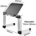 thumbnail image 2 of Support de Lecture Noir Plateau Inclinable Réglable 360 Hauteur et Angle Réglables Repose-Livres Portable Pliable, 2 of 5