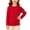 Red, variant on Loopsun Kids Boys Girls Fall Tops 1-11Years Solid Long Sleeve Pullover Shirts