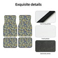 thumbnail image 4 of Vsdgher Cartoon Submarines Car Foot Mat Set of 4 Pieces Universal Floor Liner Car Accessories Fits Most Cars, Trucks, Vans, sedans, SUV, 4 of 7