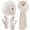 White, variant on Winter Women's Beanie Hat Scarf Gloves Set-White