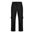 thumbnail image 7 of Giftesty Mens Cargo Pants Clearance Casual Men's Wide Leg Pants Cargo Pocket Lace-up Casual Cotton Hemp Sweatpants Full Length Pants, 7 of 7