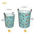 thumbnail image 4 of KLL Sea Otters Family In Blue Water Waterproof Foldable Laundry Hamper Bucket with Handles for Storage Bin,Kids Room,Home Organizer (Small ), 4 of 7