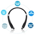 thumbnail image 3 of Auriculares Bluetooth Con Banda Para El Cuello, Auriculares Inalámbricos Plegables Con Auriculares Retráctiles, Auriculares Estéreo Con Cancelación De Ruido Y Micrófono, 3 of 7