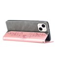 thumbnail image 3 of Nalacover Wallet Case for iPhone 14 Plus, Butterfly Embossed Pattern Luxury PU Leather Magnetic Flip Folio Cover with Card Slots Holder Kickstand Wrist Strap Soft Silicone Shockproof Case,Rosegold, 3 of 9