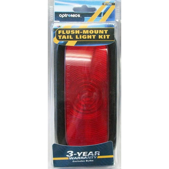 Optronics St70rk 6 Pouces Feu Ovale Stop/Tour/queue, Rouge