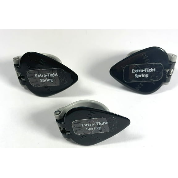 Black Mountain Thumb Pick 3-Pack Extra Tight Spring Fit  Medium Thumb Flat Pick Combo