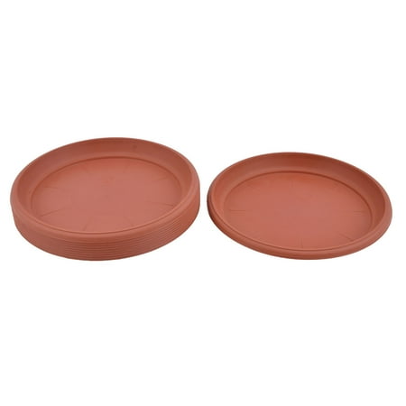 Windowsill Garden Plastic Flower Plant Pot Holder Tray Brick Red