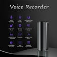 thumbnail image 3 of Enregistreur Audio Étanche Réduction de Bruit HD Appareil d'Enregistrement Vocal Rechargeable, 32 Go, 3 of 9