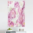 thumbnail image 1 of Nature Tapestry, Spring Themed Mosaic Texture Peony Flowers Floral Soft Colors Art, Fabric Wall Hanging Decor for Bedroom Living Room Dorm, 5 Sizes, Pink Purple White, by Ambesonne, 1 of 1