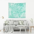 thumbnail image 6 of Abstract Marble Mint Green Tapestry Wall Hanging Tapestries Happy Colorful Hippie Psychedelic Art Polyester Carpet Wall Decorative for Living Room Bedroom 60x51inch, 6 of 7