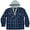 Blue Plaid, variant on Men’s Cozy Fleece Sherpa Lined Hooded Jacket-1825-Design1-M