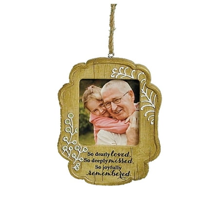 Abbey Press - New Picture Frame Ornament Joyfully Remembered Resin Abbey Press