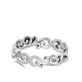 thumbnail image 4 of Eternity Filigree Swirl Cutout Ring .925 Sterling Silver Band Jewelry Female Male Unisex Size 6, 4 of 4