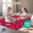 thumbnail image 4 of ODIKA 2'x3' Machine Washable Non-Slip Area Rug, Elegant Wintry Celebration Snowy Landscape High Traffic Rug, Red, 623226, 4 of 5